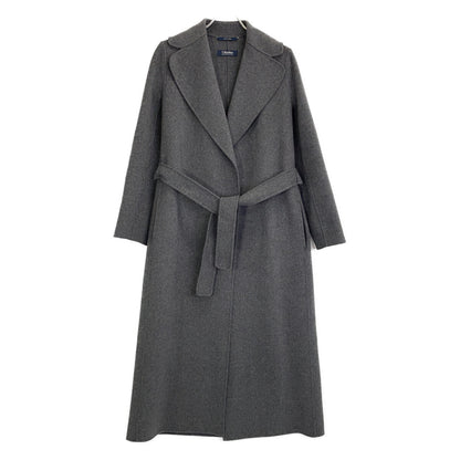 Grey Poldo Double Face Coat in Pure Virgin Wool (Women's size 40)