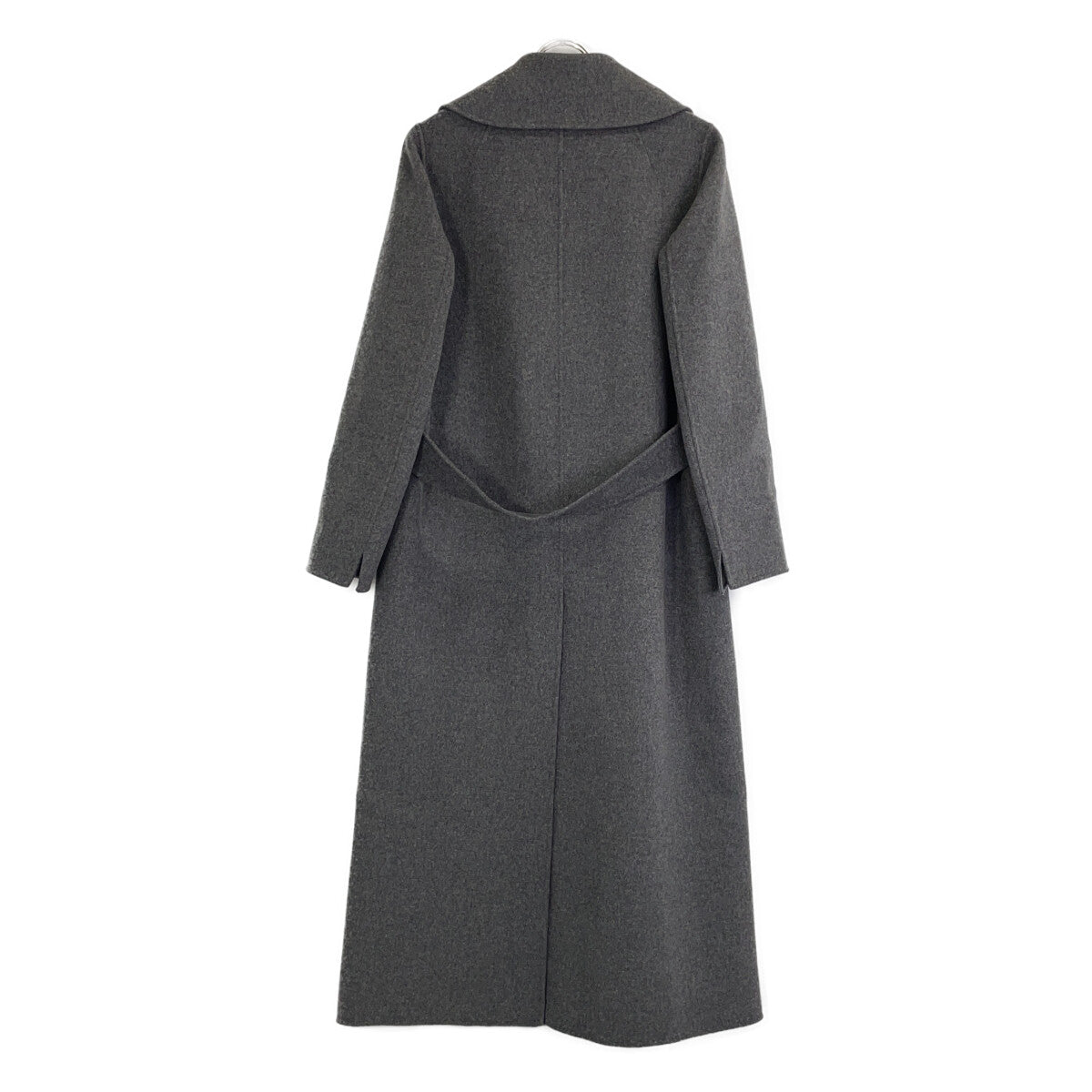 Grey Poldo Double Face Coat in Pure Virgin Wool (Women's size 40)