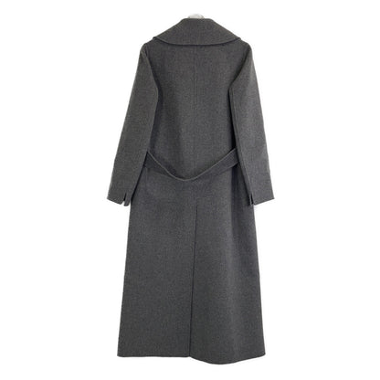 Grey Poldo Double Face Coat in Pure Virgin Wool (Women's size 40)