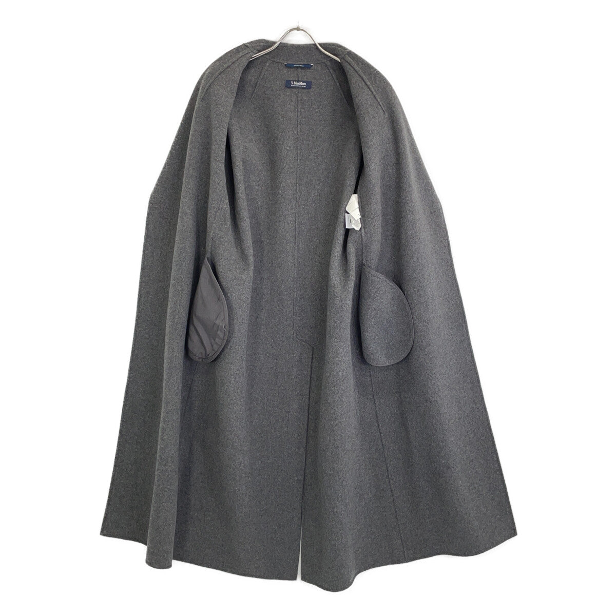Grey Poldo Double Face Coat in Pure Virgin Wool (Women's size 40)