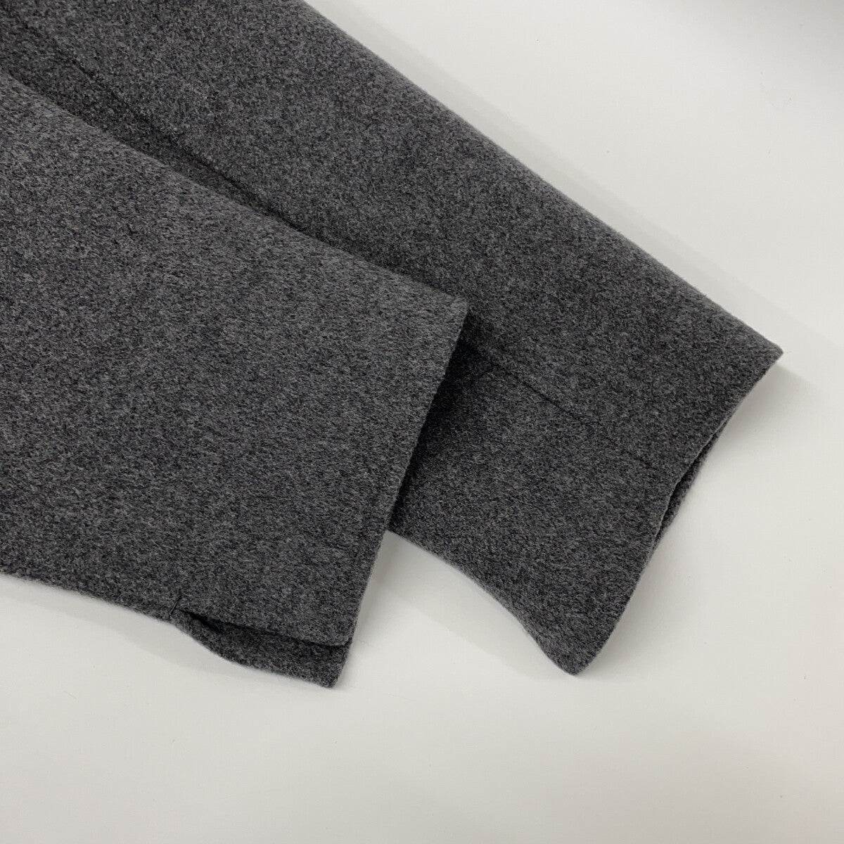 Grey Poldo Double Face Coat in Pure Virgin Wool (Women's size 40)