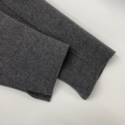 Grey Poldo Double Face Coat in Pure Virgin Wool (Women's size 40)