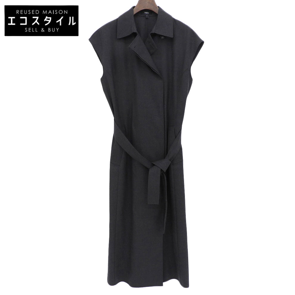Theory セオリー Wool Pl Flannel Belted Dress ワンピース レディース グレー P 01-5305204 25AW ワンピース