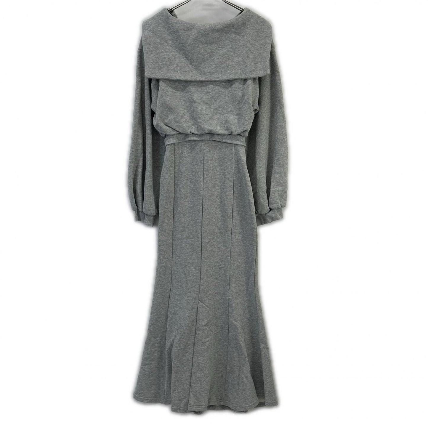her lip to ハーリップトゥ 1251105016 グレー Half Zip Sweat Dress ワンピース