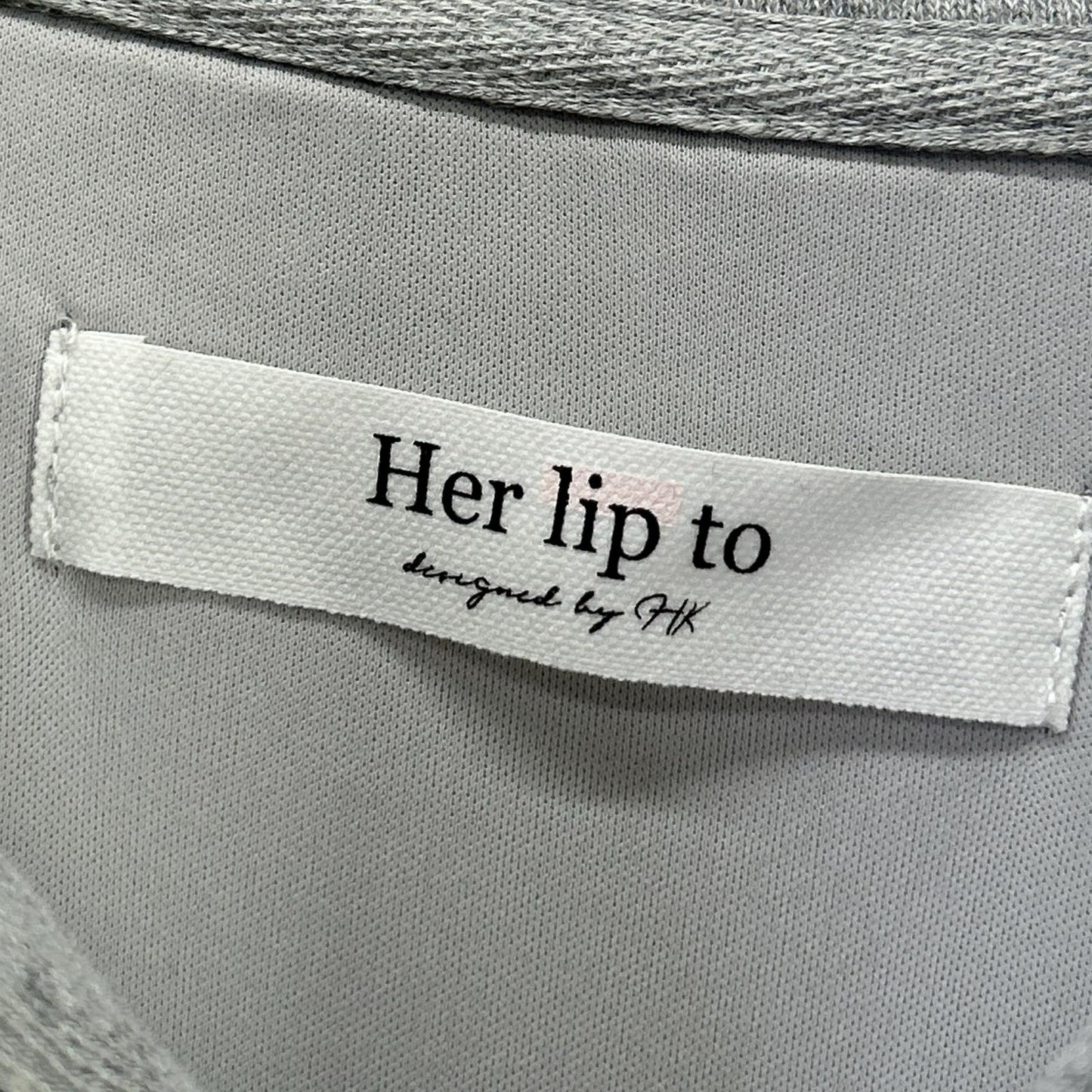 her lip to ハーリップトゥ 1251105016 グレー Half Zip Sweat Dress ワンピース