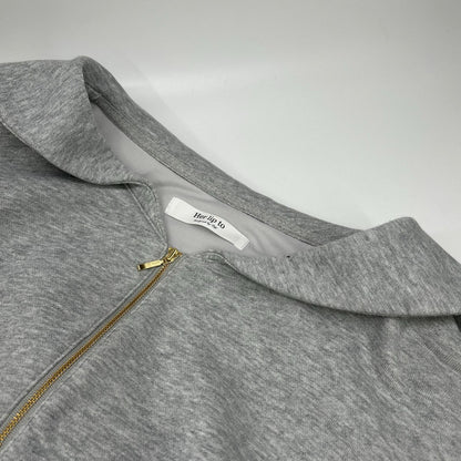 her lip to ハーリップトゥ 1251105016 グレー Half Zip Sweat Dress ワンピース