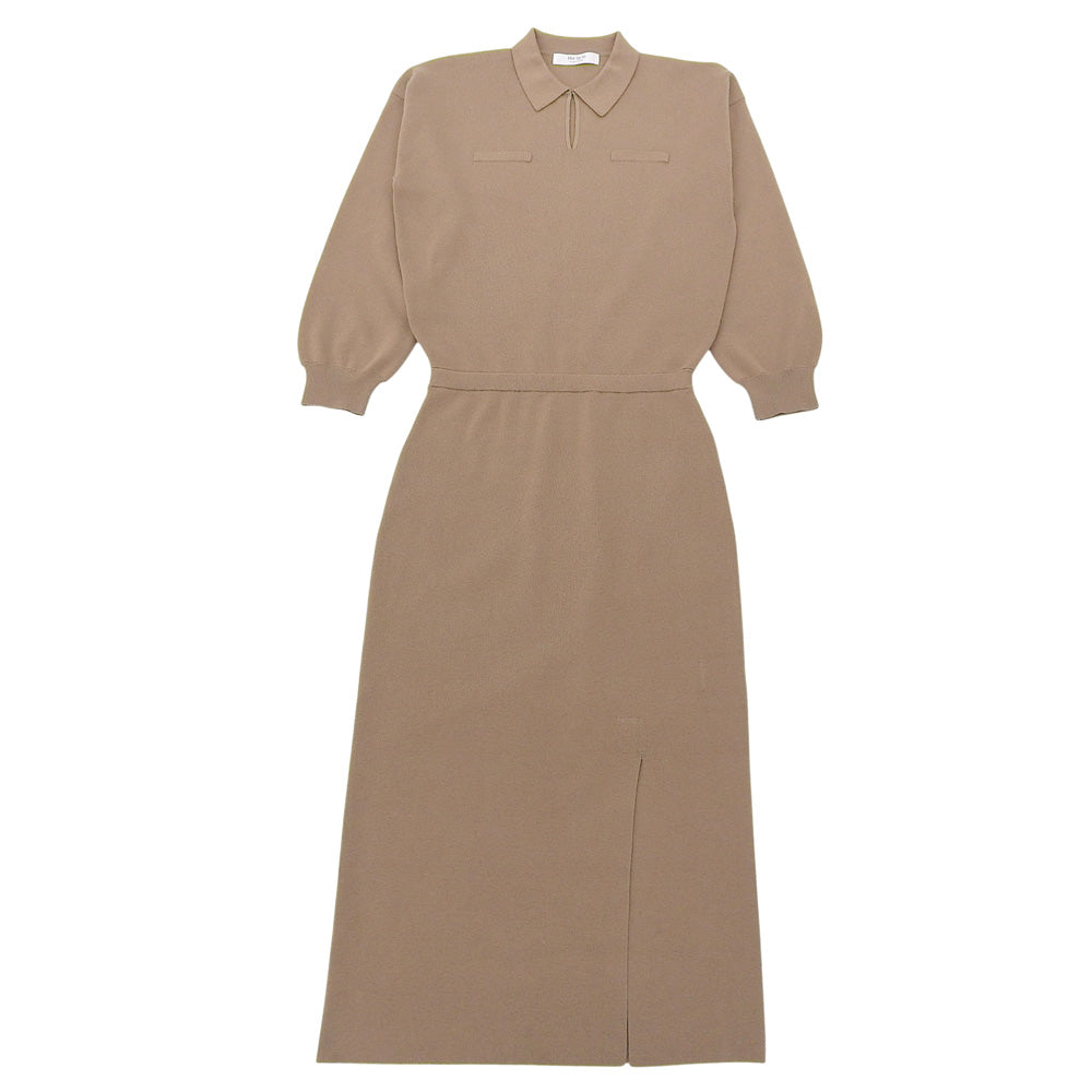 Her lip to Herlipto Serene Collared Knit Dress Women's Brown M 1254205139 Dress