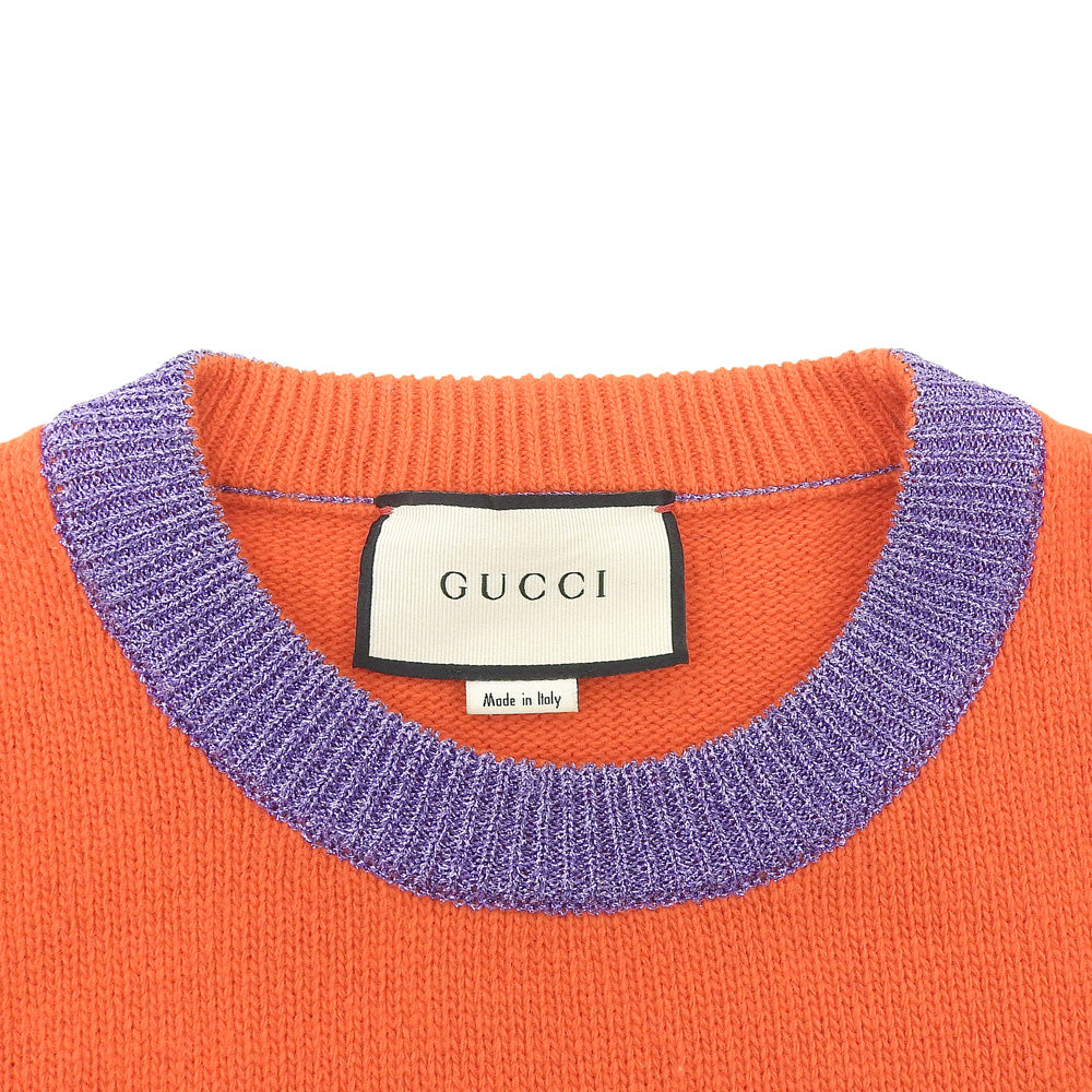 GUCCI グッチ ミスティックキャット セーター ニット トップス レディース オレンジ L 503897 トップス