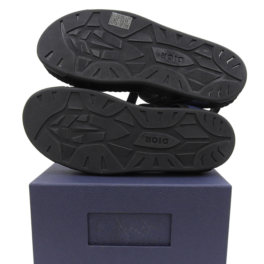 DIOR Atlas Oblique Belt Sandals Men's Black 43 21ELS Shoes