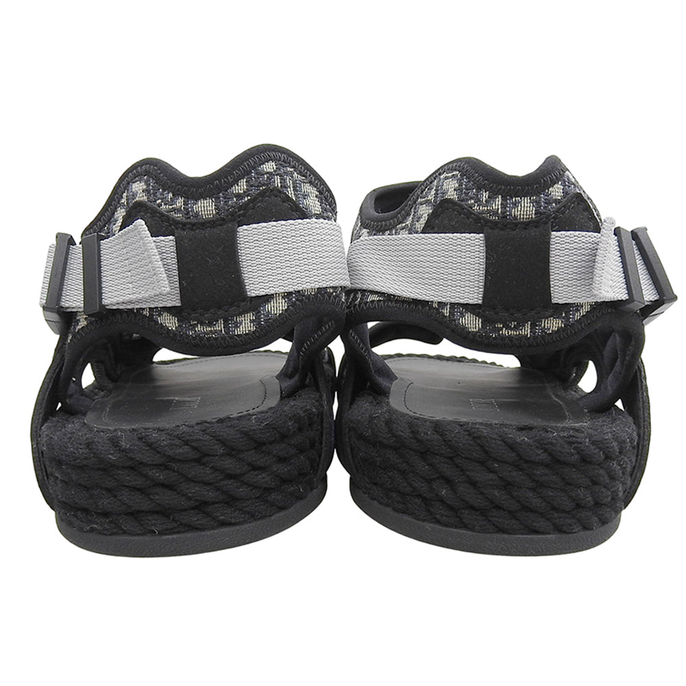 DIOR Atlas Oblique Belt Sandals Men's Black 43 21ELS Shoes