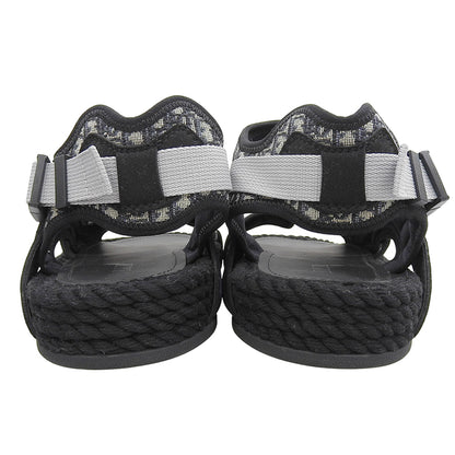 DIOR Atlas Oblique Belt Sandals Men's Black 43 21ELS Shoes