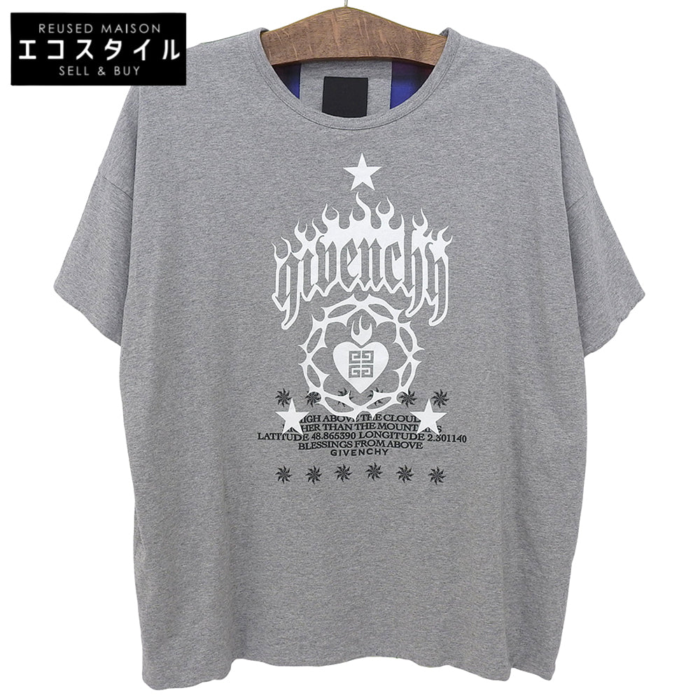 GIVENCHY 纪梵希 复古短袖T恤 男款 灰色 L BM71KN3YHU 上衣