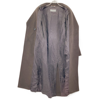 Max Mara 1600015 Brown 100% Wool Belted Semi-Double Long Coat