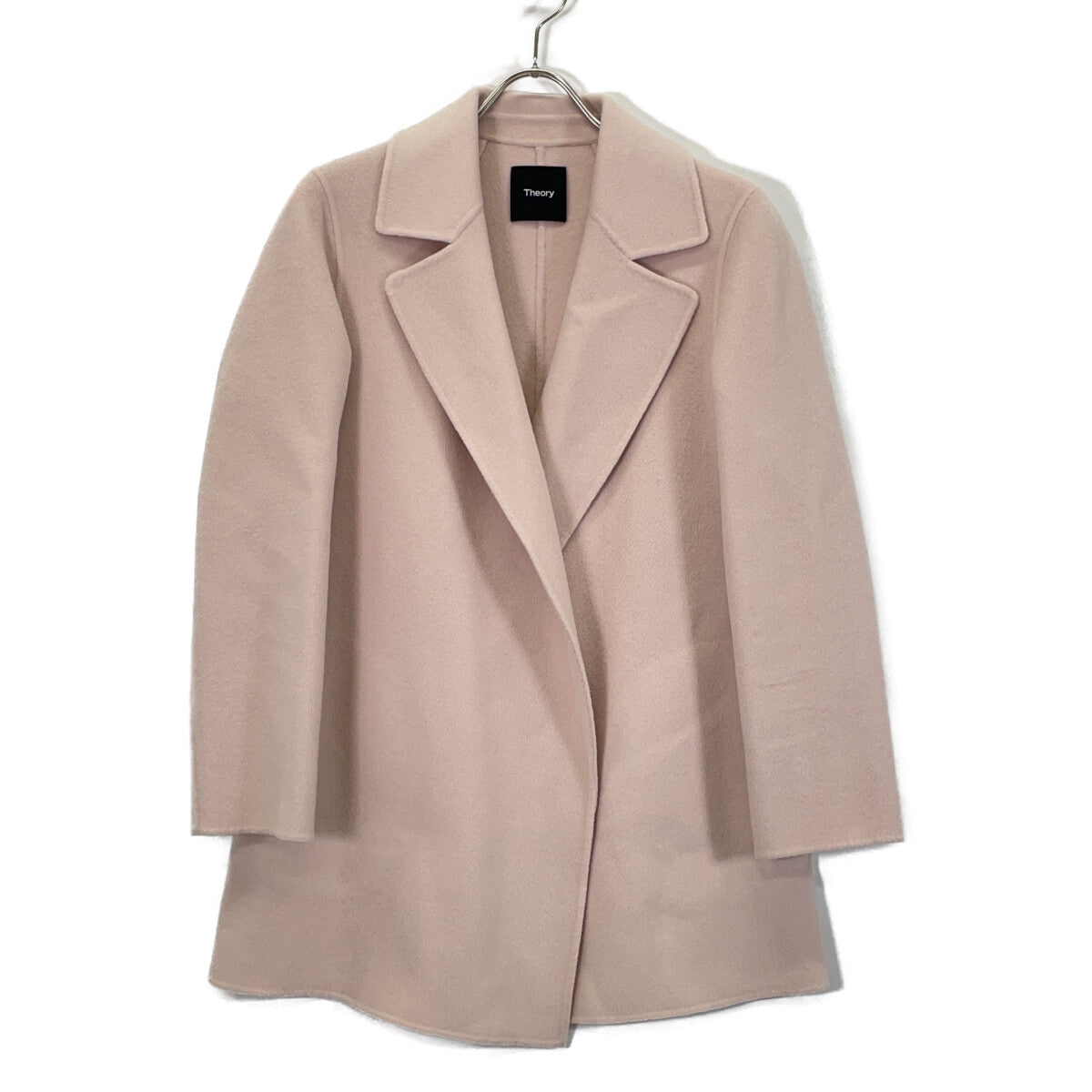 22AW 01-2409602 Pink Wool x Cashmere LUXE NEW DIVIDE Open Coat Coat S Women's