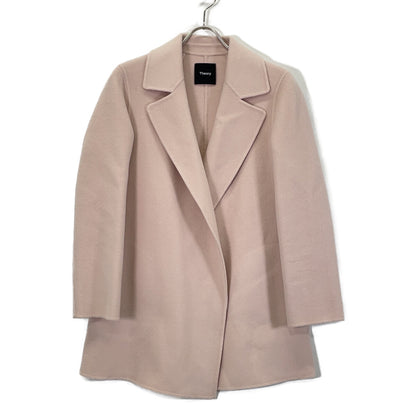 22AW 01-2409602 Pink Wool x Cashmere LUXE NEW DIVIDE Open Coat Coat S Women's