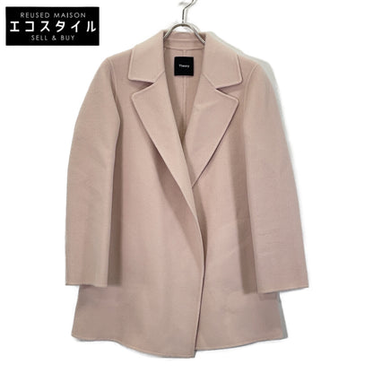 Theory セオリー 22AW 01-2409602 ピンク ウール×カシミヤ LUXE NEW DIVIDE オープンコート コート