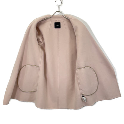 Theory セオリー 22AW 01-2409602 ピンク ウール×カシミヤ LUXE NEW DIVIDE オープンコート コート
