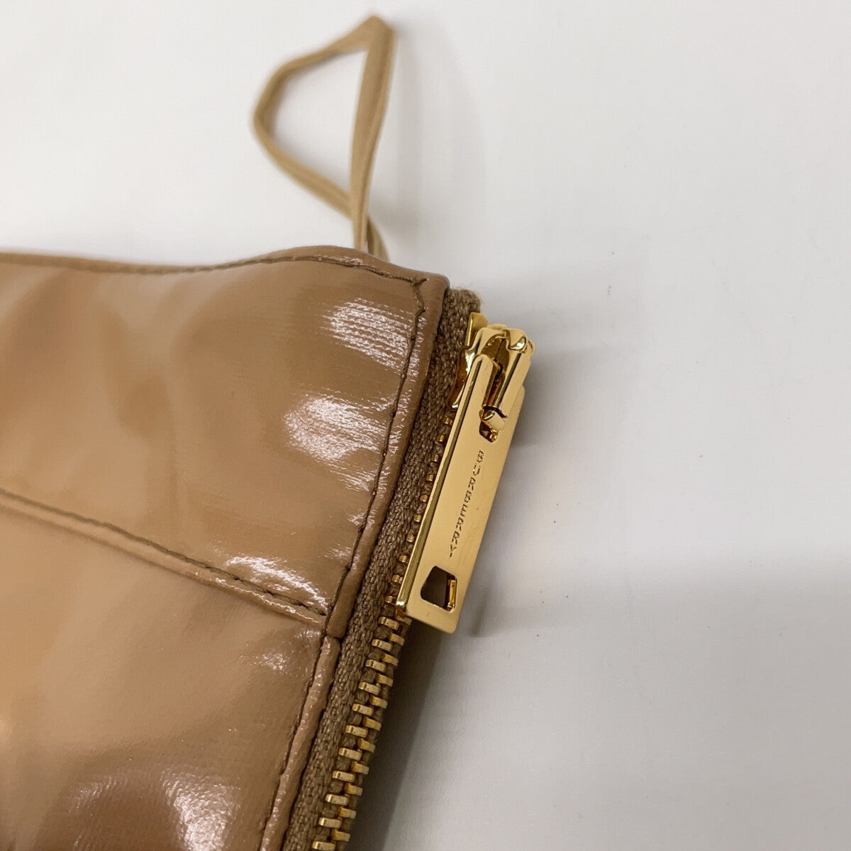 BURBERRY バーバリー ブラウン ナイロン ビニールハイウエストタイトスカート スカート