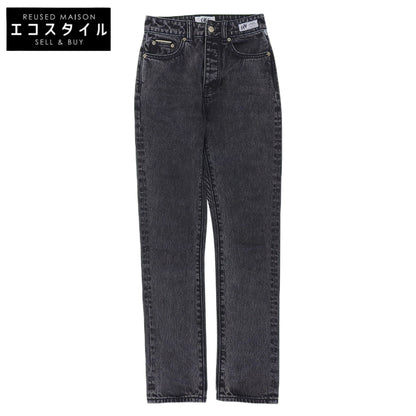 Eytys エイティーズ ボタンフライ ストレート デニムパンツ ボトムス メンズ ブラック 26/32 ボトムス