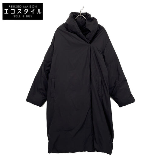 mizuiro ind ミズイロ インド ブラック ショールカラー ドレープライトダウンコート コート