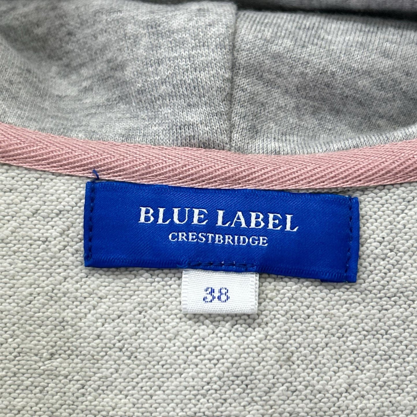 BLUE LABEL CRESTBRIDGE ブルーレーベルクレストブリッジ 55J63-812 グレー チェック コットン混 フーデッド ワンピース トップス