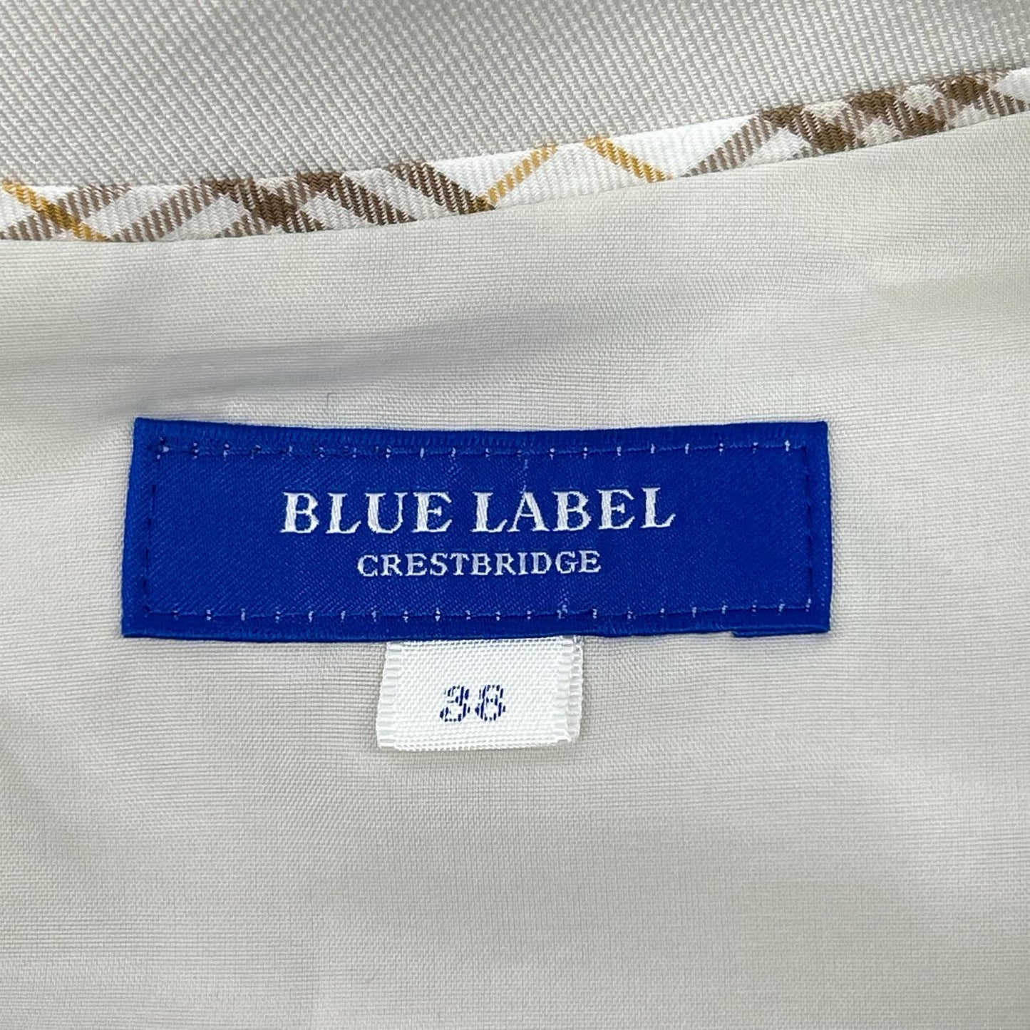 BLUE LABEL CRESTBRIDGE ブルーレーベルクレストブリッジ 55J25-254 ベージュ ポリエステル ノースリーブワンピース ワンピース