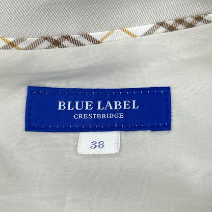 BLUE LABEL CRESTBRIDGE ブルーレーベルクレストブリッジ 55J25-254 ベージュ ポリエステル ノースリーブワンピース ワンピース
