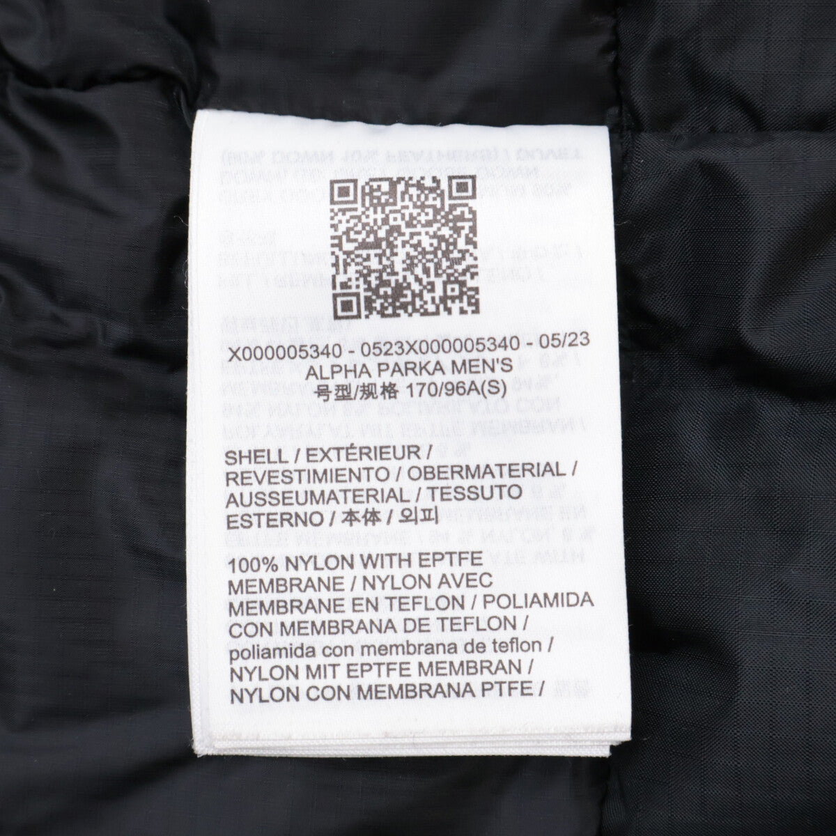ARC'TERYX Arc'teryx 2023 X000005340 ALPHA PARKA/ Alpha Parka Jacket