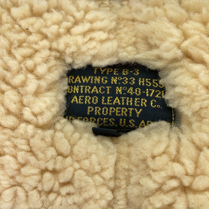 AERO LEATHER エアロレザー ブラウン B-3 ムートン フライトジャケット ジャケット