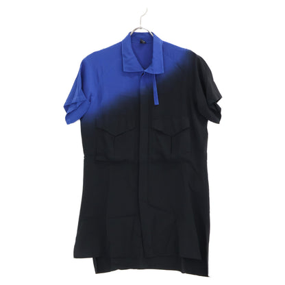 Y's ワイズ YD-B03-208 FLY FRONT RAGLAN グラデーション 半袖シャツ/ トップス