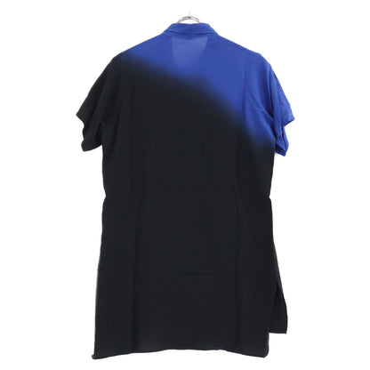 Y's ワイズ YD-B03-208 FLY FRONT RAGLAN グラデーション 半袖シャツ/ トップス