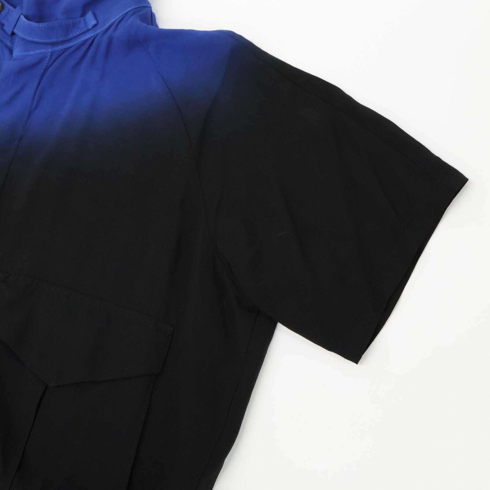 Y's ワイズ YD-B03-208 FLY FRONT RAGLAN グラデーション 半袖シャツ/ トップス