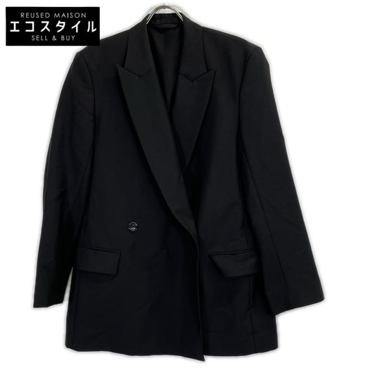 ACNE STUDIOS アクネ ストゥディオズ FN-WN-SUIT000182 ブラック ピークドラペルダブルブレストテーラードジャケット ジャケット