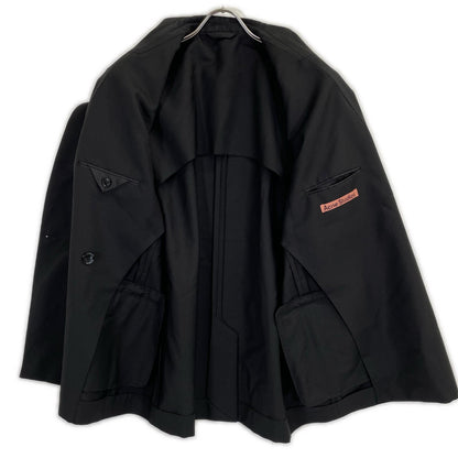 ACNE STUDIOS 盟可睐 FN-WN-SUIT000182 黑色 戗驳领双排扣西装夹克