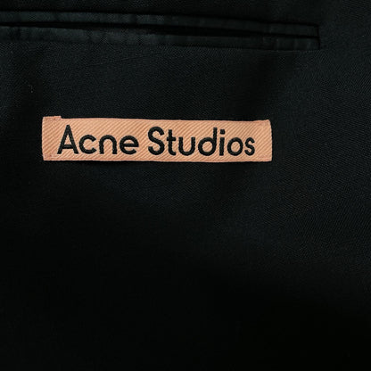 ACNE STUDIOS 盟可睐 FN-WN-SUIT000182 黑色 戗驳领双排扣西装夹克