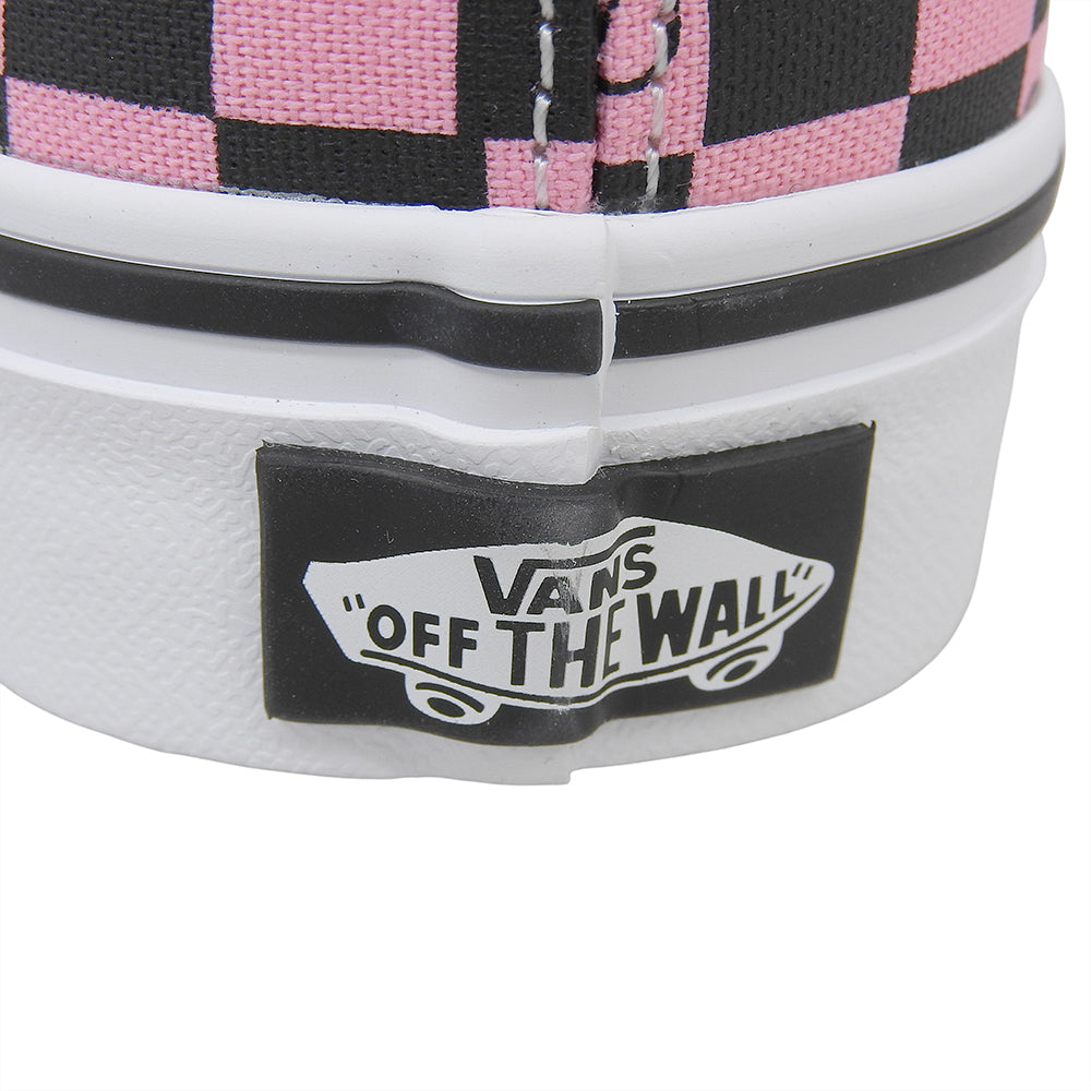 VANS バンズ 新品同様 オーセンティック Vロゴ チェッカースニーカー レディース ピンク×ブラック 23.5cm 7W0S0ND8 25-26AW シューズ 23.5