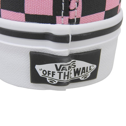 VANS バンズ 新品同様 オーセンティック Vロゴ チェッカースニーカー レディース ピンク×ブラック 23.5cm 7W0S0ND8 25-26AW シューズ 23.5