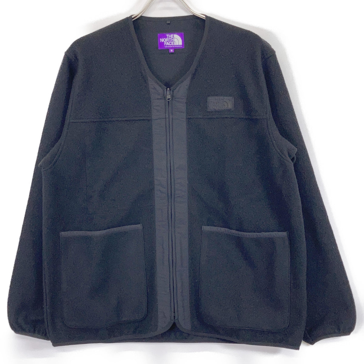 THE NORTH FACE PURPLE LABEL N25FA037 Black PLAS Fleece Field Cardigan Tops
