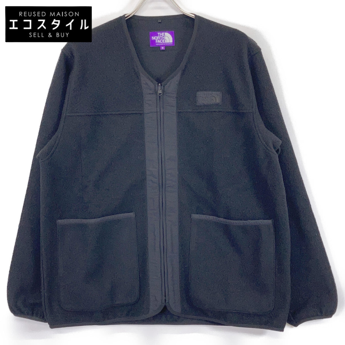 THE NORTH FACE PURPLE LABEL N25FA037 Black PLAS Fleece Field Cardigan Tops