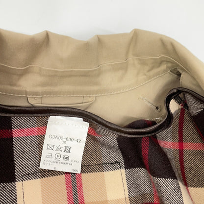 MACKINTOSH Mackintosh Beige DUNKELD Wool Liner Rubberized Raincoat