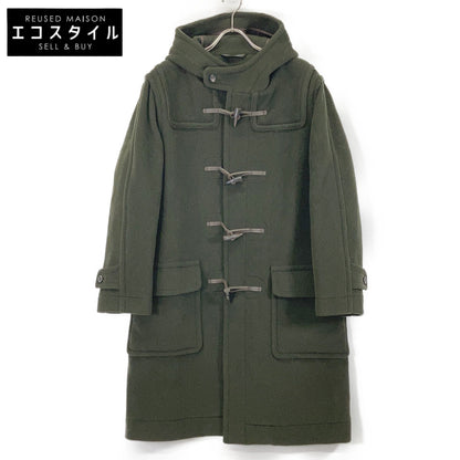 British-made IV192BM25031 Khaki Wool Joshua Ellis Duffle Coat 36 Men's