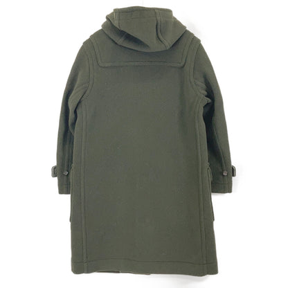 British-made IV192BM25031 Khaki Wool Joshua Ellis Duffle Coat 36 Men's