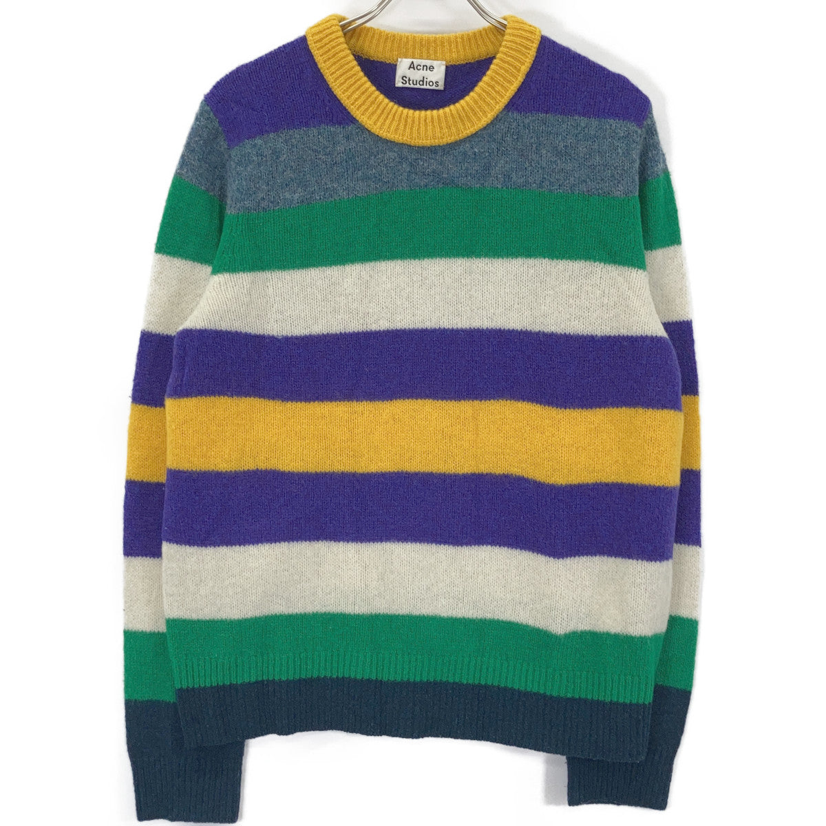 FN-MN-KNIT000102 多色羊毛圆领长袖针织衫 上衣 L 男士