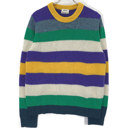 FN-MN-KNIT000102 多色羊毛圆领长袖针织衫 上衣 L 男士