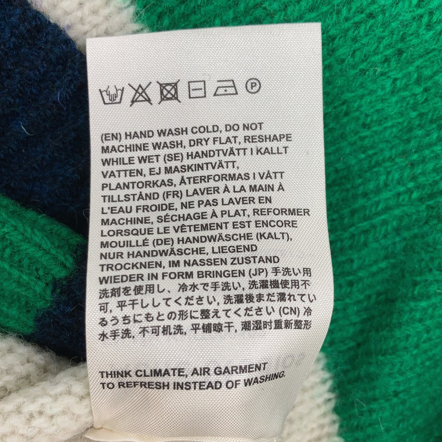 FN-MN-KNIT000102 多色羊毛圆领长袖针织衫 上衣 L 男士