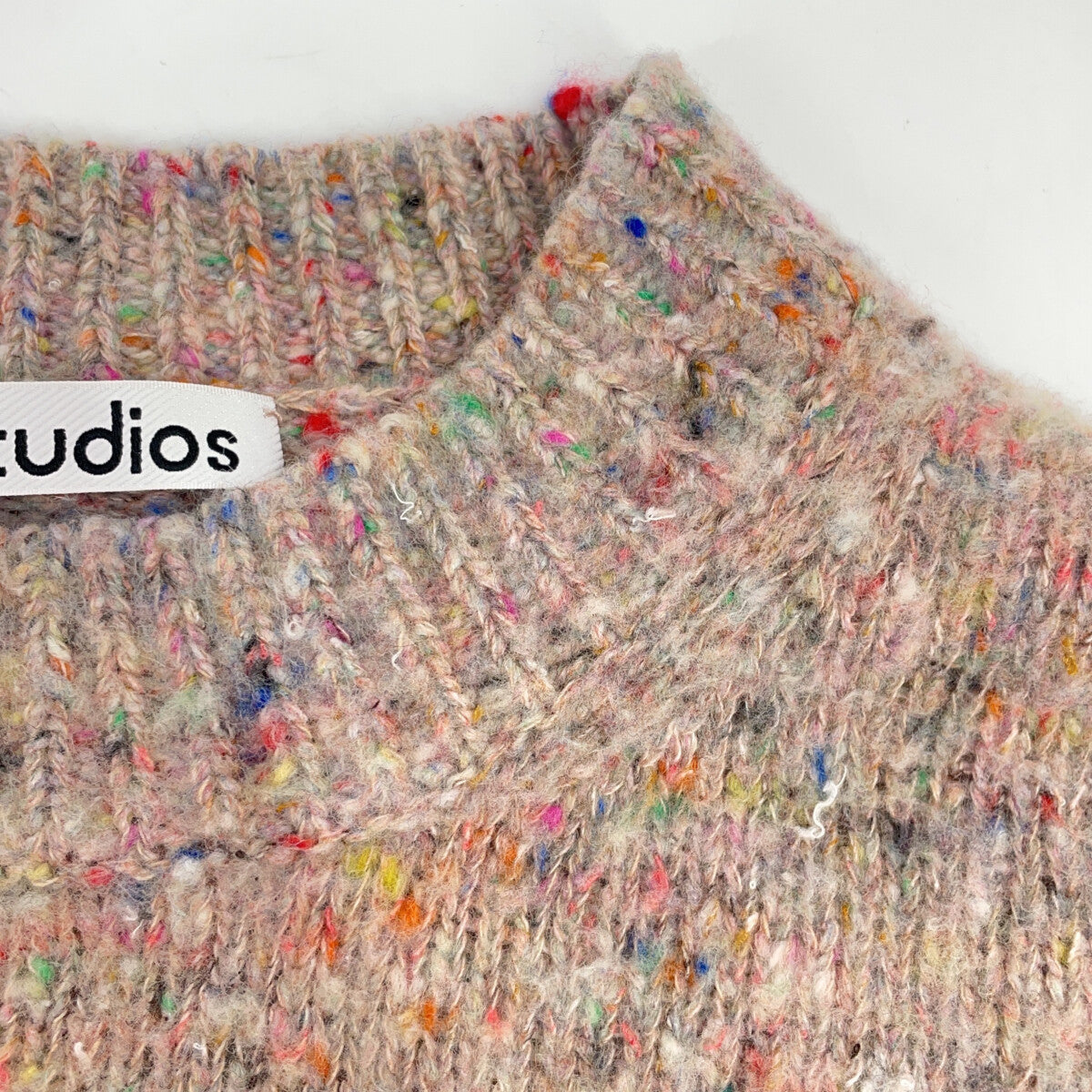 ACNE STUDIOS ACNE STUDIOS FN-MN-KNIT000225 multicolor crew-neck long-sleeve knit top tops