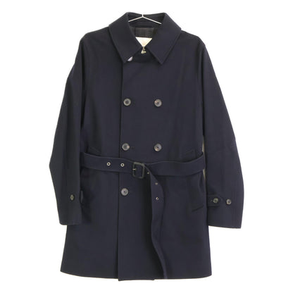 BLACK WOOL TRENCH COAT WITH BELT Coats for Men