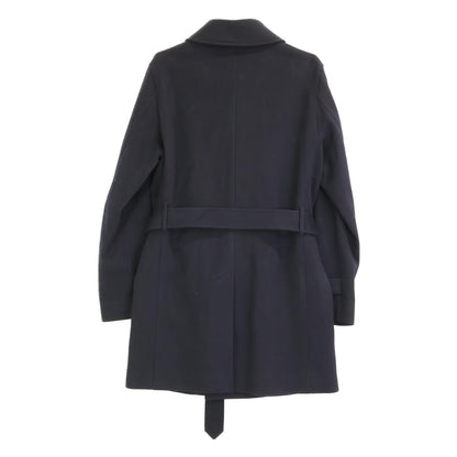 BLACK WOOL TRENCH COAT WITH BELT Coats for Men
