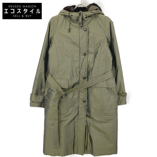 Max Mara マックスマーラ 【RAINWEAR】14860803 カーキ ファーライナー付きフーデットコート コート