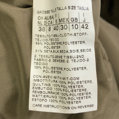 【雨衣】14860803 卡其色 带毛领连帽大衣 大衣 42 女士